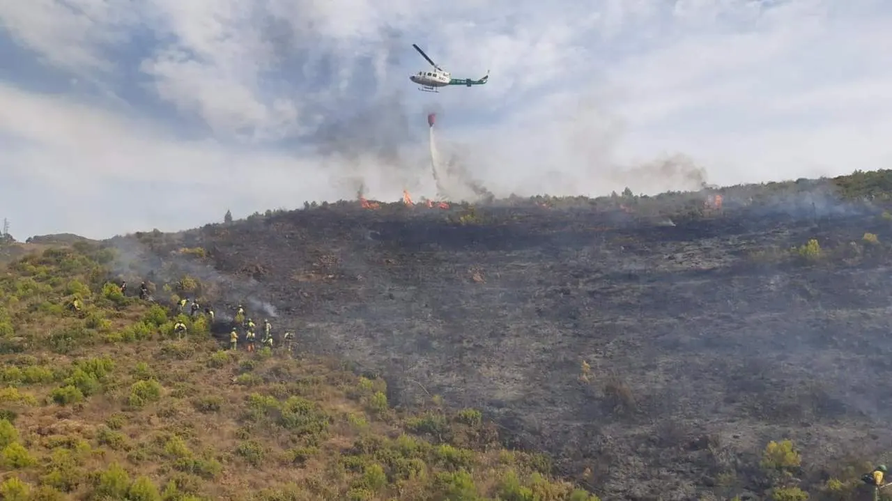 Incendio en Oj&eacute;n. - Plan Infoca