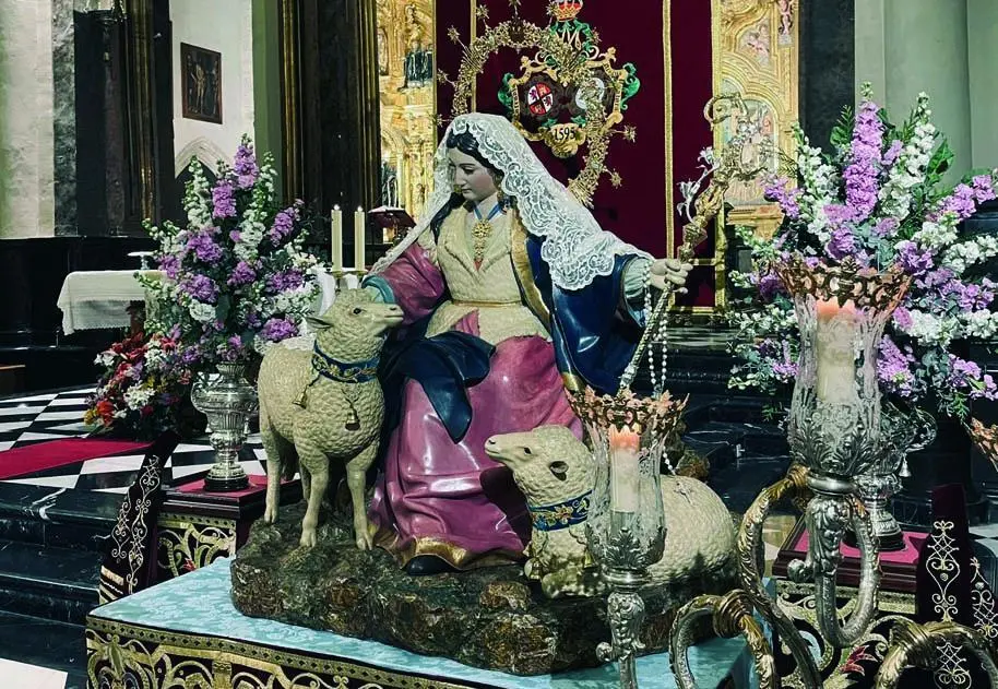 Imagen de la Divina Pastora de las Almas de Ja&eacute;n en la Bas&iacute;lica Menor Parroquia de San Ildefonso. - Viva Ja&eacute;n.