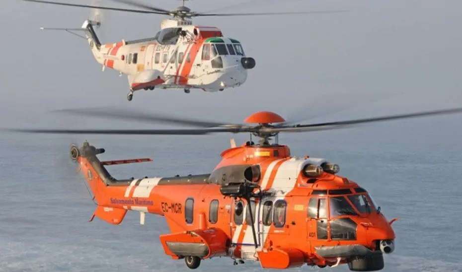 Helic&oacute;ptero de Salvamento Mar&iacute;timo. - Emergencias 112