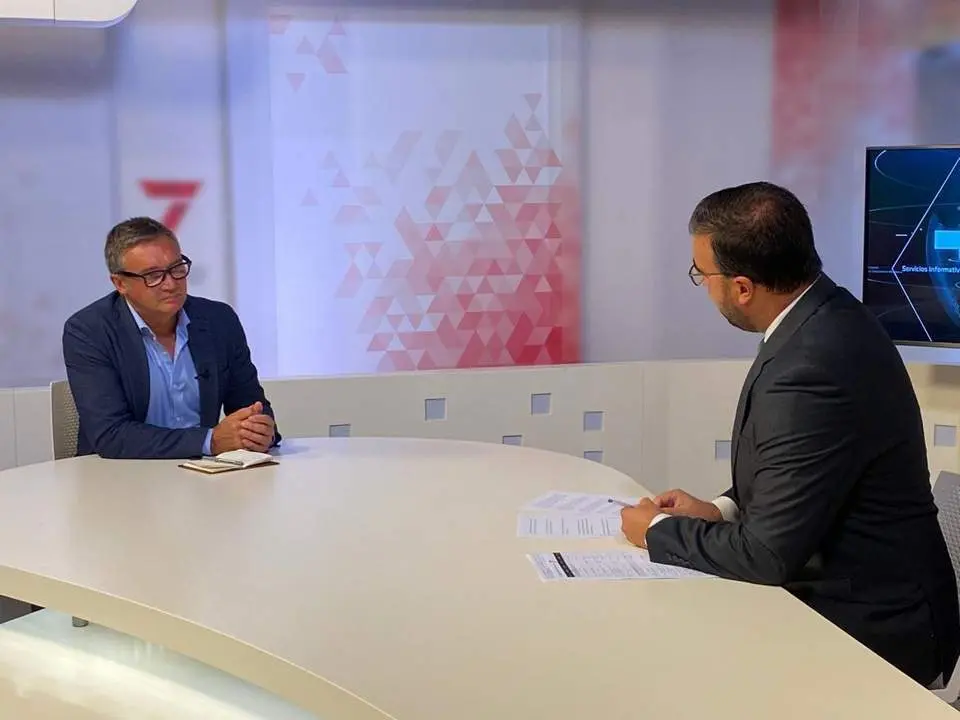 Manuel Gavira en el informativo de 7TV. - AI