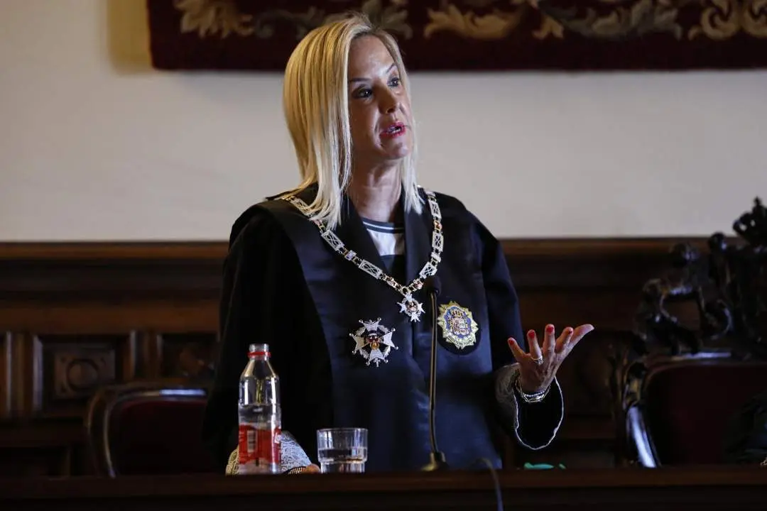 La fiscal superior de Andaluc&iacute;a, Ana T&aacute;rrago, en la apertura del a&ntilde;o judicial 2021-22 a 17 de septiembre 2021 en Granada (Andaluc&iacute;a). - EP