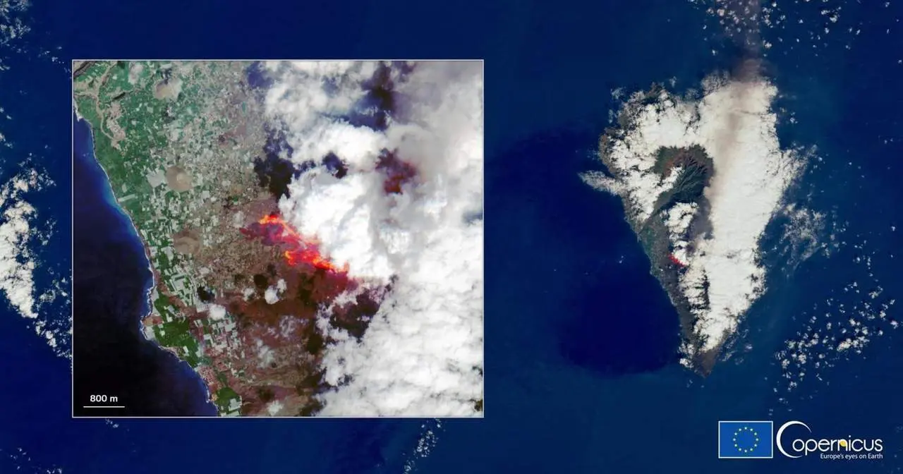 Volc&aacute;n de La Palma. - EFE