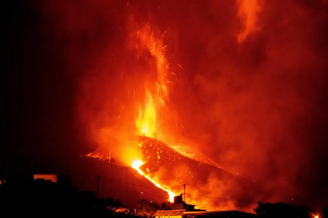 Volc&aacute;n en La Palma. - EFE