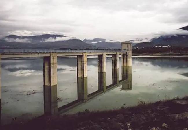 Embalse de La Vi&ntilde;uela en tiempos de sequ&iacute;a. - Archivo