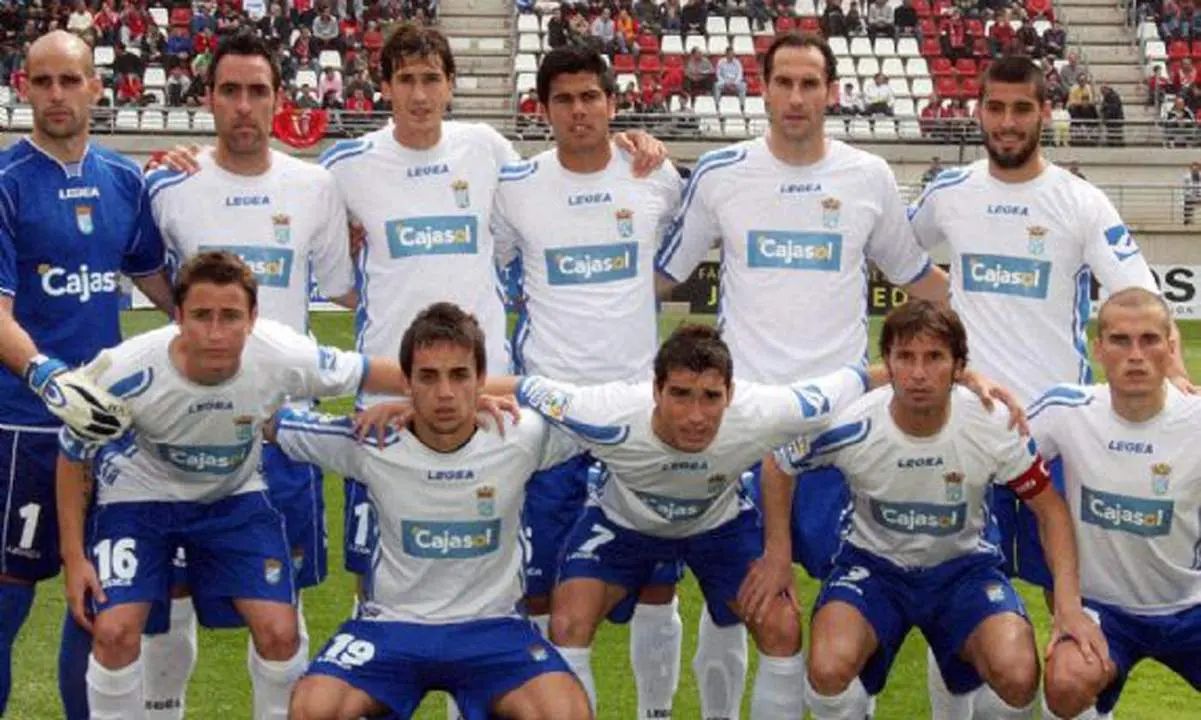 Once del Xerez CD en la Nueva Condomina en la temporada 08/09. - 