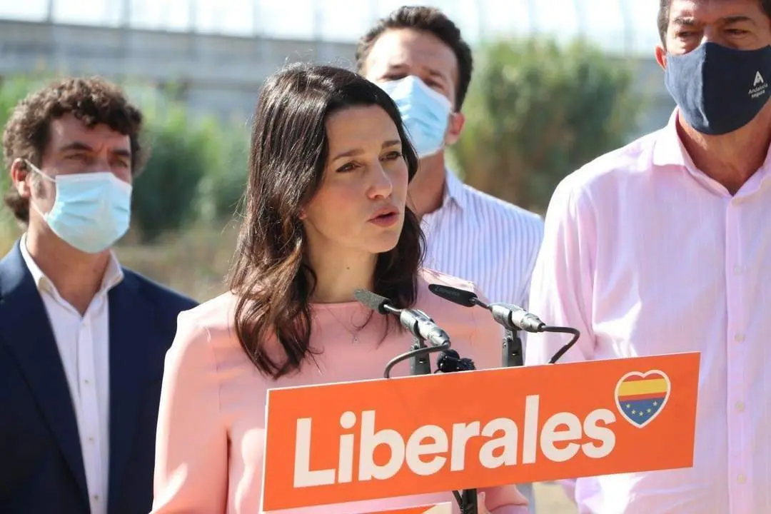 In&eacute;s Arrimadas durante su intervenci&oacute;n en Jerez.  - Viva