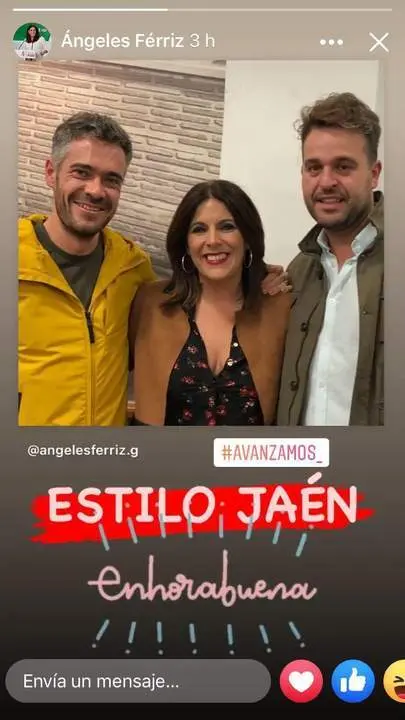 Sicilia, F&eacute;rriz y Serrano en la red social de la parlamentaria socialista por Ja&eacute;n. - VIVA JA&Eacute;N