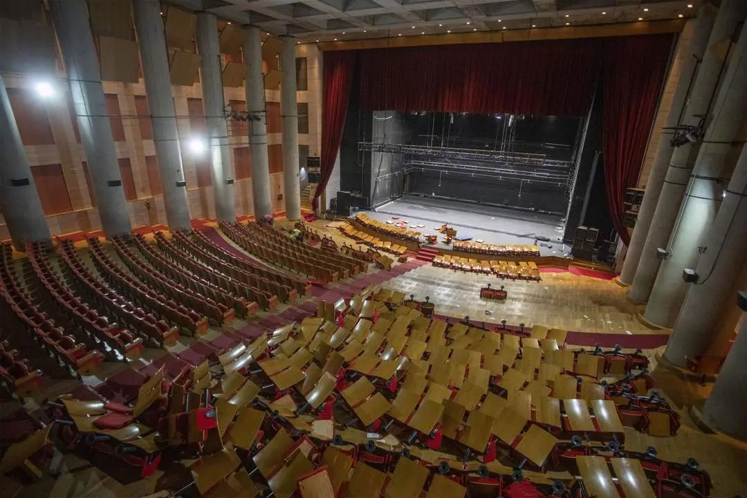 Comienzo de las obras en el auditorio de la Casa Col&oacute;n de Huelva. - VH