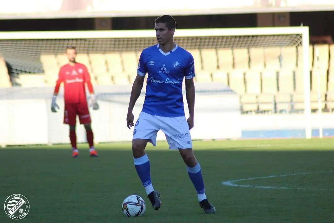 Ra&uacute;l Palma, en el Estadio Municipal de Chap&iacute;n este domingo. - xerezdfc.com