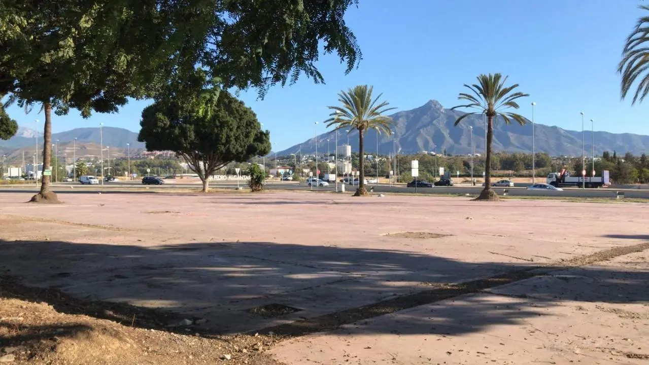 Parcela donde se ubicar&aacute; el intercambiador de autobuses en San Pedro, Marbella. - sanpedroinformacion.com