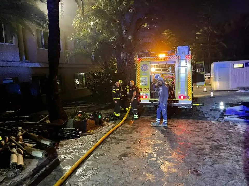 Imagen del incendio. - V.B.