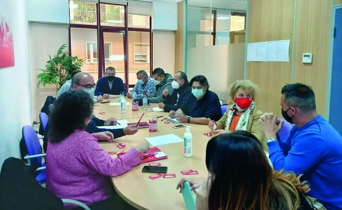 Un momento de la reuni&oacute;n entre CCOO y Ares Capital. - CCOO