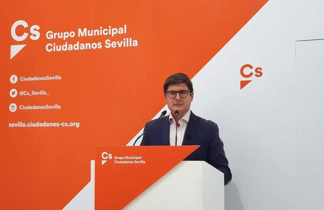 El portavoz de Cs, &Aacute;lvaro Pimentel. - Cs