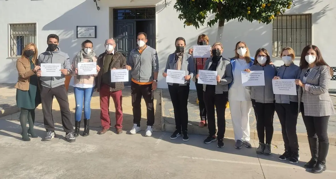 Concentraci&oacute;n en el Centro Ocupacional Juan XXIII. - 