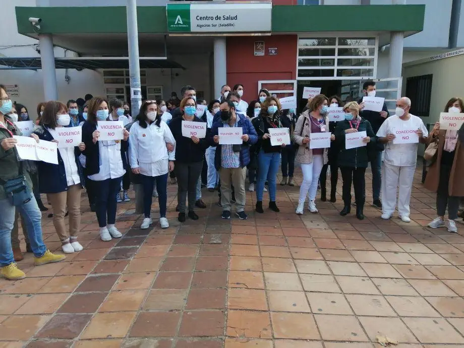 Concentraci&oacute;n en el centro de salud de El Saladillo. - A. I.