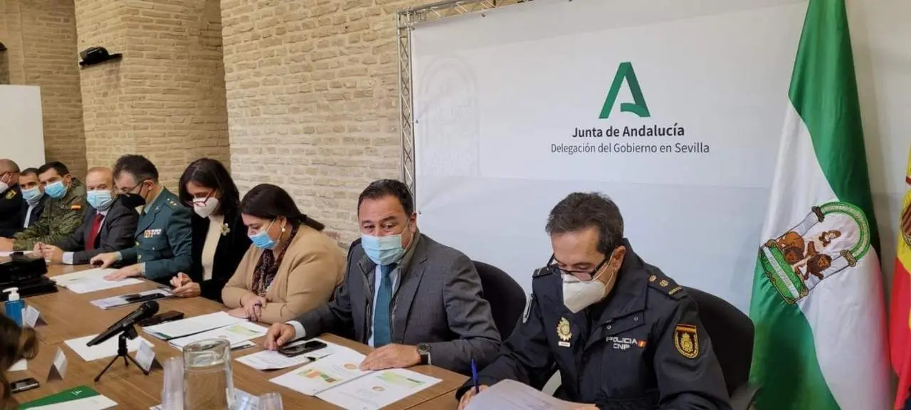 El delegado de la Junta en Sevilla, Ricardo S&aacute;nchez, ha presidido la reuni&oacute;n del Comit&eacute; Asesor Provincial del Plan Infoca 2021. - JUNTA DE ANDALUC&Iacute;A