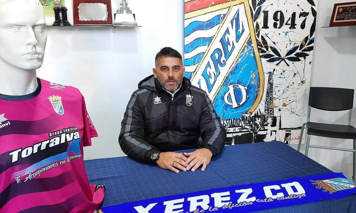 Emilio Fajardo, este martes en la rueda de prensa previa al Gerena. - Viva Jerez