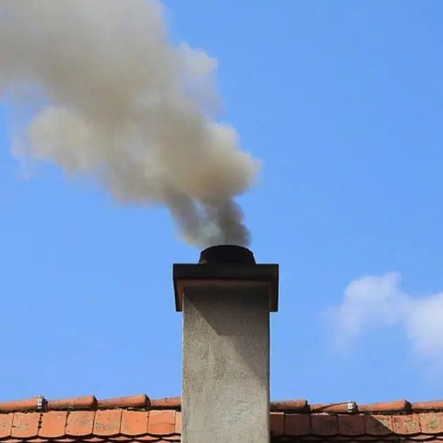 Imagen de una chimenea. - Cedida