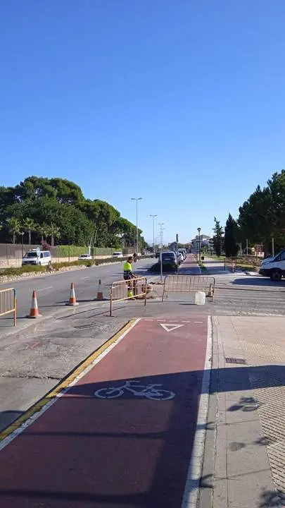 Obras en la avenida de fuentebrav&iacute;a. - viva