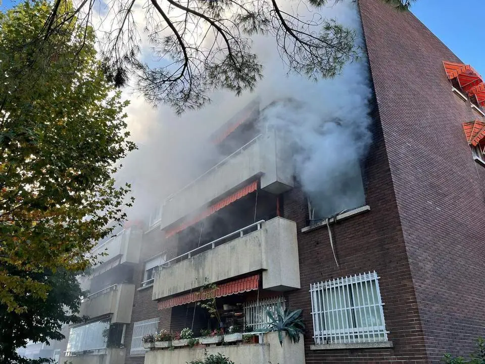 Imagen de archivo de un incendio de vivienda. - EMERGENCIAS 112