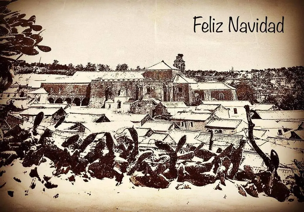La Iglesia de San Francisco, la del villancico calle de San Francisco, bajo la nieve - Victor Mar&iacute;n Solano