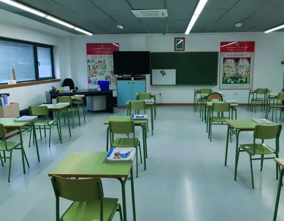 Un aula vac&iacute;a.  - Viva 