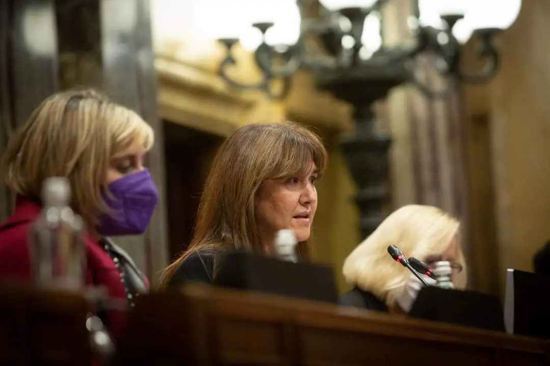 La presidenta del Parlament, Laura Borr&agrave;s. - Europa Press