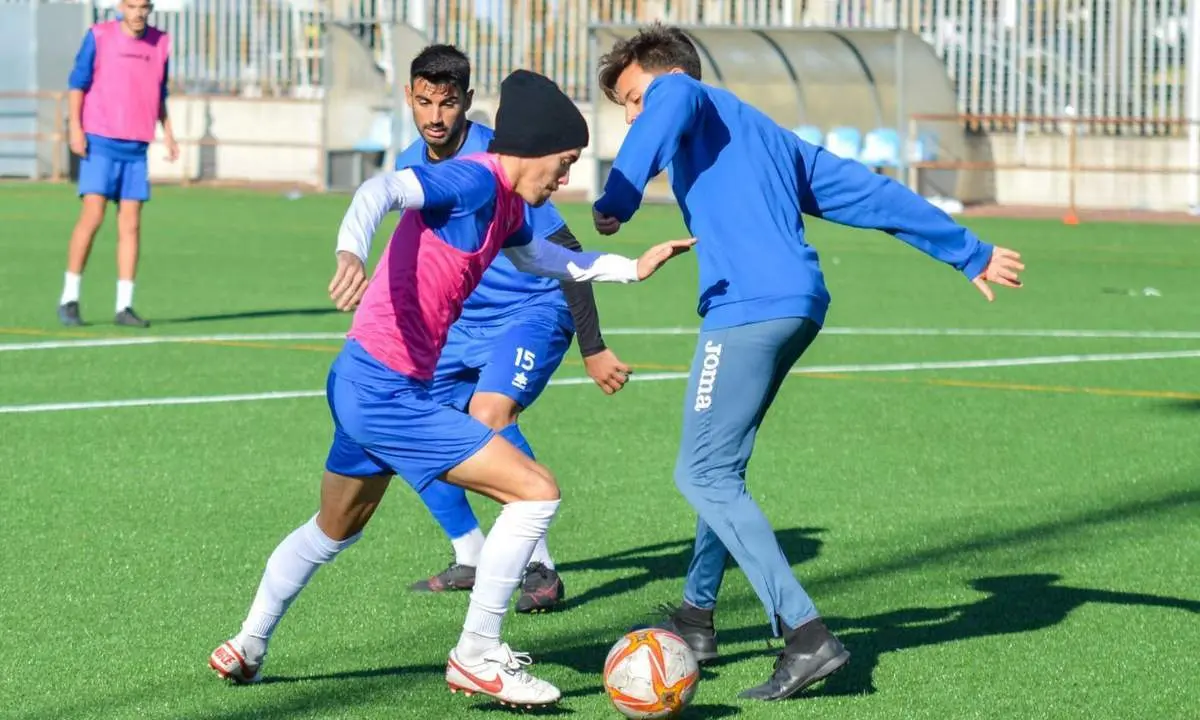 Imagen de un entrenamiento del Xerez CD. - Xerez CD