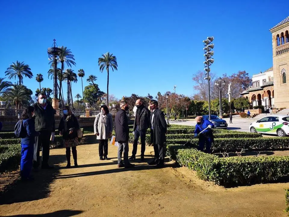Mejoras en el parque de Mar&iacute;a Luisa. - Ayto