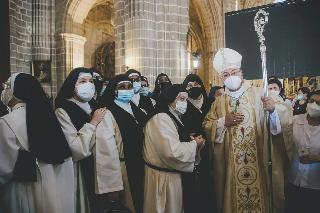 Monse&ntilde;or Rico Pav&eacute;s, en su toma de posesi&oacute;n.  - Cristo Garc&iacute;a