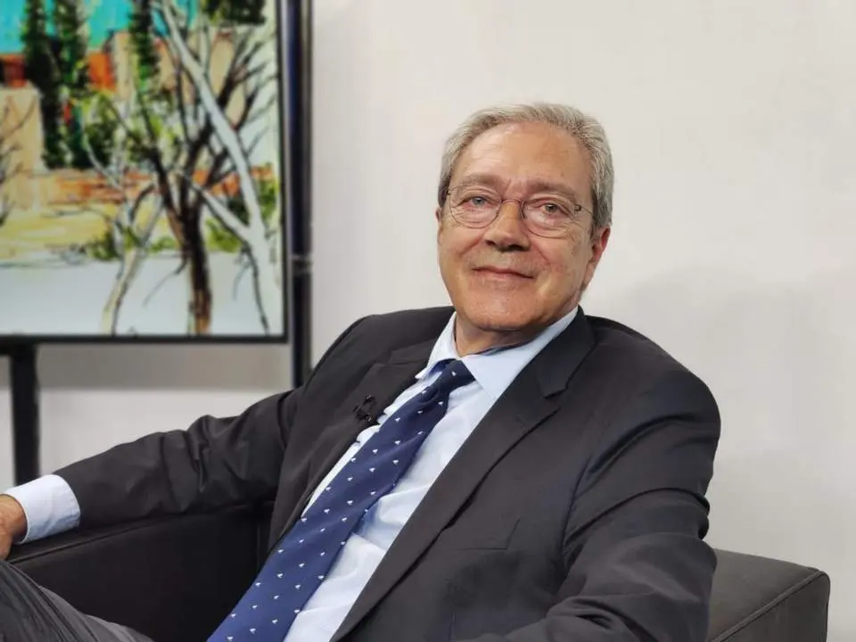 Rogelio Velasco, en el plat&oacute; de 7TV. - Pablo Ruiz