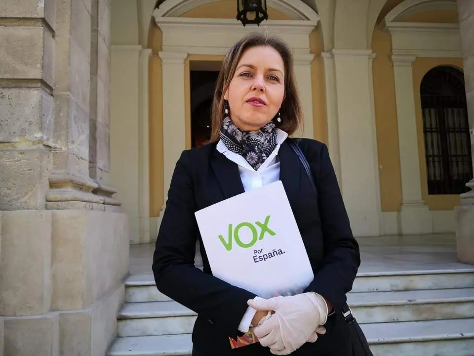 La portavoz de VOX en el Ayuntamiento de Sevilla, Cristina Pel&aacute;ez. - VOX 