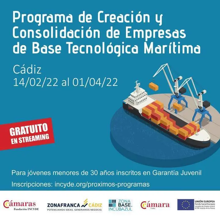 Cartel de la acci&oacute;n formativa impulsada por Zona Franca e Incyde. - VIVA