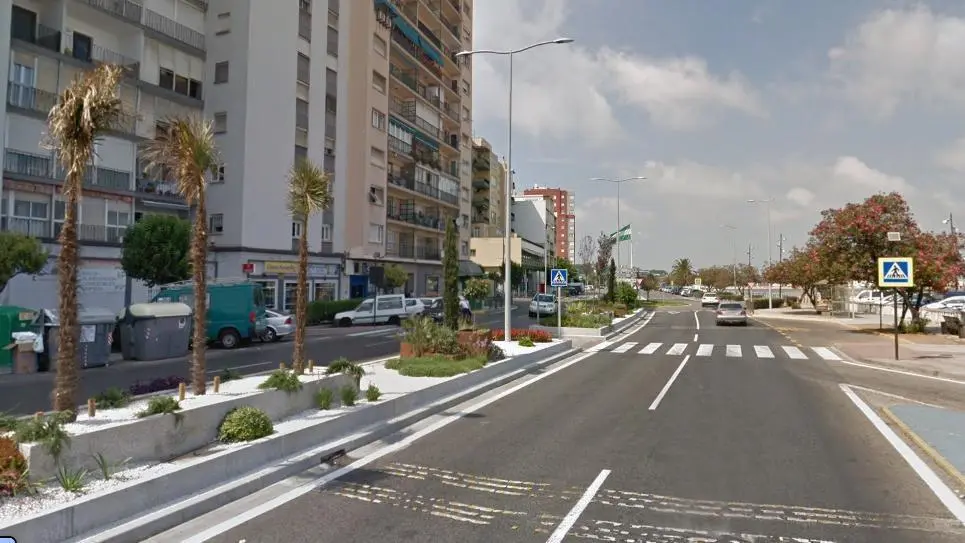 Zona del accidente. - Google Maps