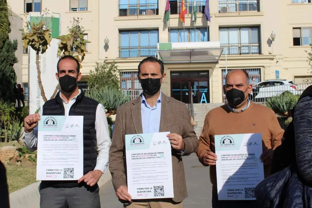 Los responsables de CSIF en rueda de prensa. - CSIF M&aacute;laga