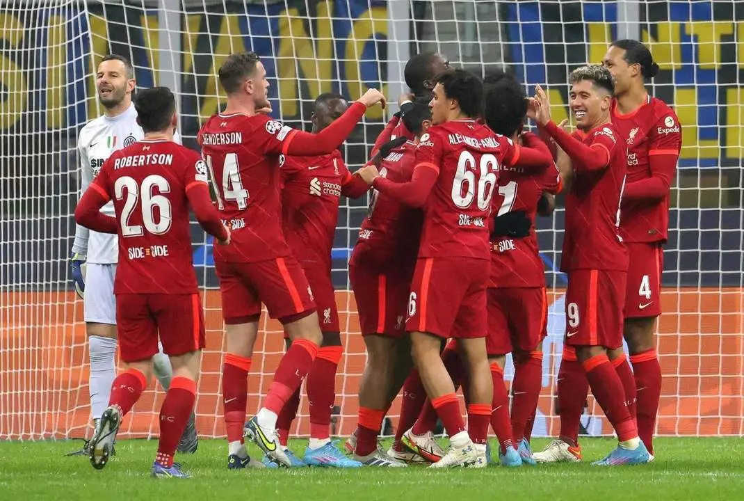 Gol del Liverpool. - EFE