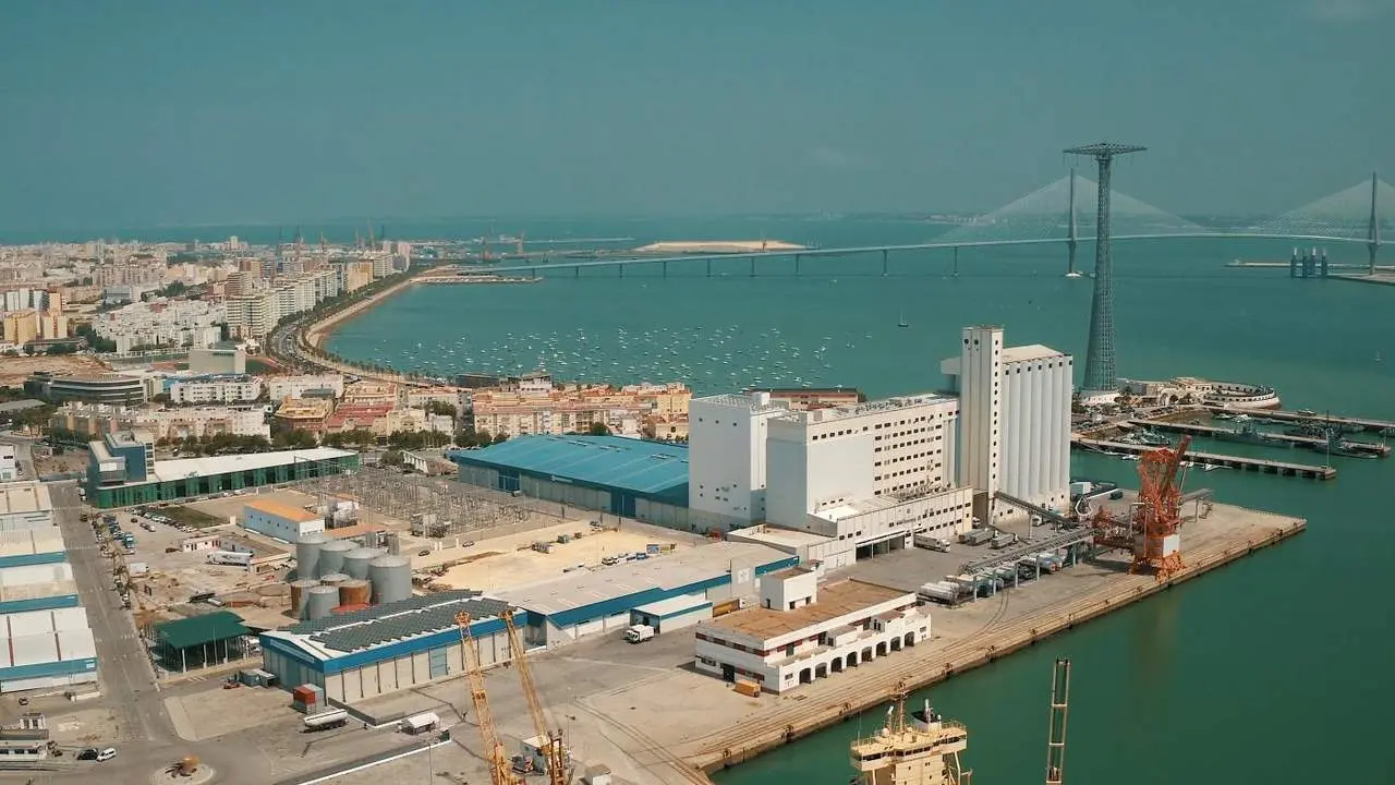 Vista a&eacute;rea de Zona Franca de C&aacute;diz. - Zona Franca