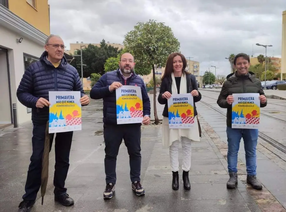Ayuntamiento, asociaciones y federaci&oacute;n de comerciantes de Alcal&aacute; de Guada&iacute;ra han presentado este lunes la campa&ntilde;a de apoyo al comercio local.  - AYUNTAMIENTO DE ALCAL&Aacute; DE GUADA&Iacute;RA