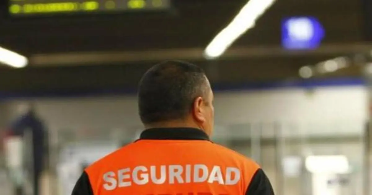 Vigilante seguridad.  - EUROPA PRESS