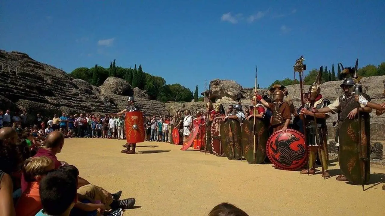 Recreaci&oacute;n hist&oacute;rica en It&aacute;lica. - FERNANDO BARROSO / EUROPA PRESS