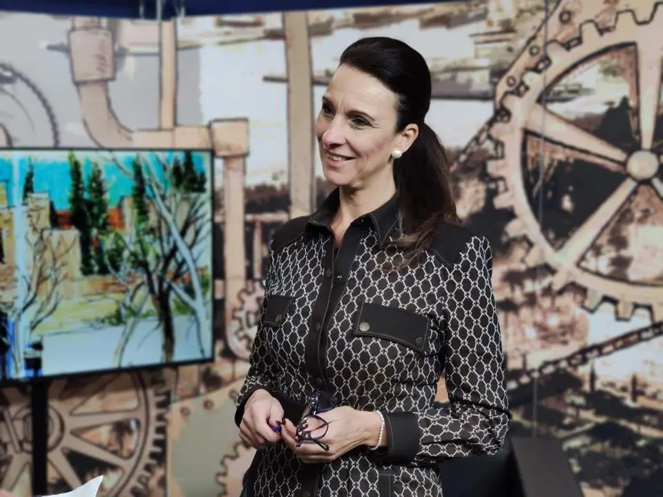 Mariela Checa, en el plat&oacute; de 'La Alcazaba', de 7TV. - Pablo Ruiz
