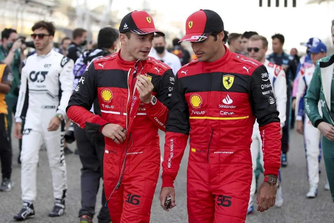 Leclerc y Sainz. - efe