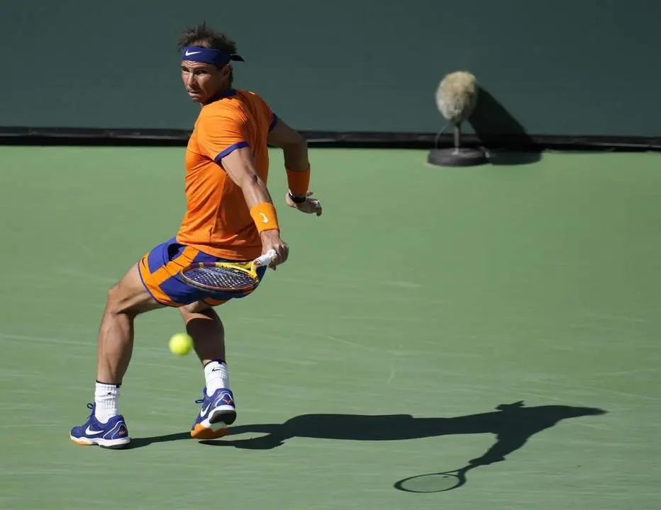Rafael Nadal durante la final ante Fritz. - EFE