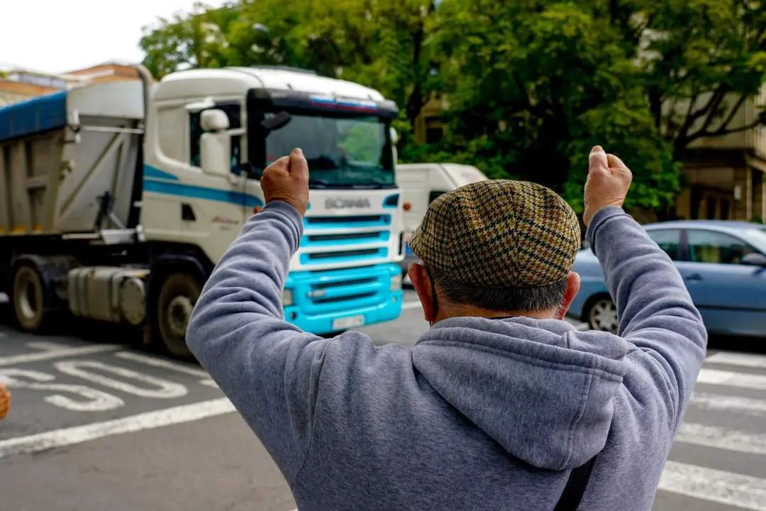 Huelga de transportistas. - EP