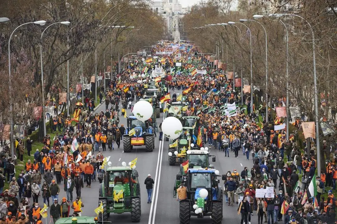 La manifestaci&oacute;n del campo el pasado domingo. - Efe