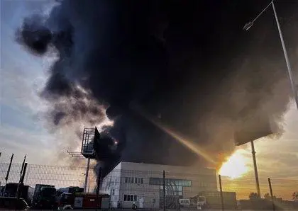  Imagen de archivo de un incendio. - EP