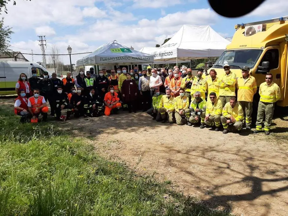 Simulacro de incendio forestal realizado en Castilblanco de los Arroyos. - JUNTA DE ANDALUCIA