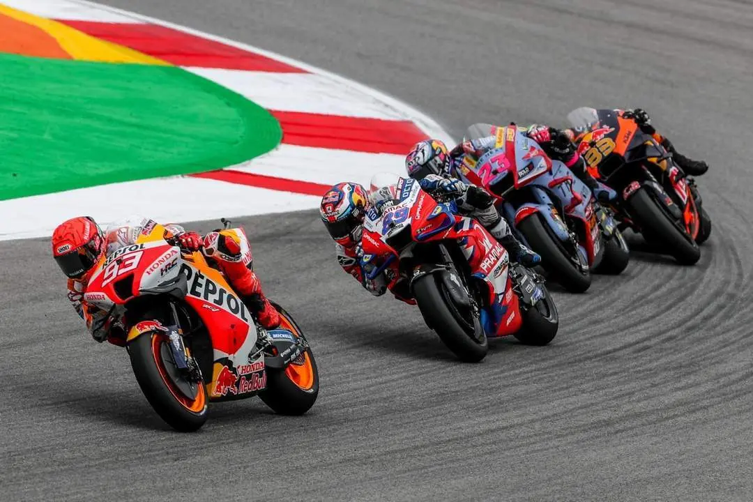 Marc M&aacute;rquez en la carrera del pasado domingo en Portugal - EFE/EPA/JOSE SENA GOULAO