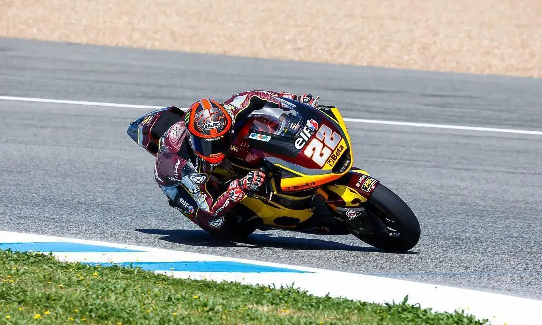 Sam Lowes, durante los primeros entrenamientos libres de Moto2. - Cristo Garc&iacute;a