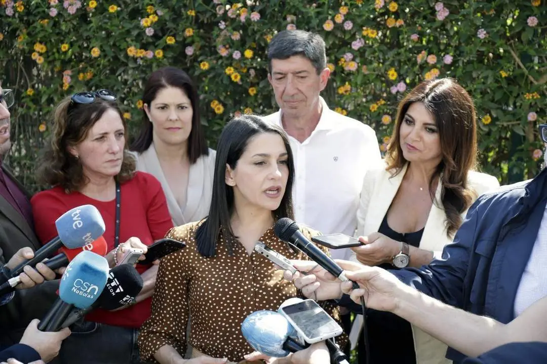 In&eacute;s Arrimadas en un encuentro con afiliados. - EP